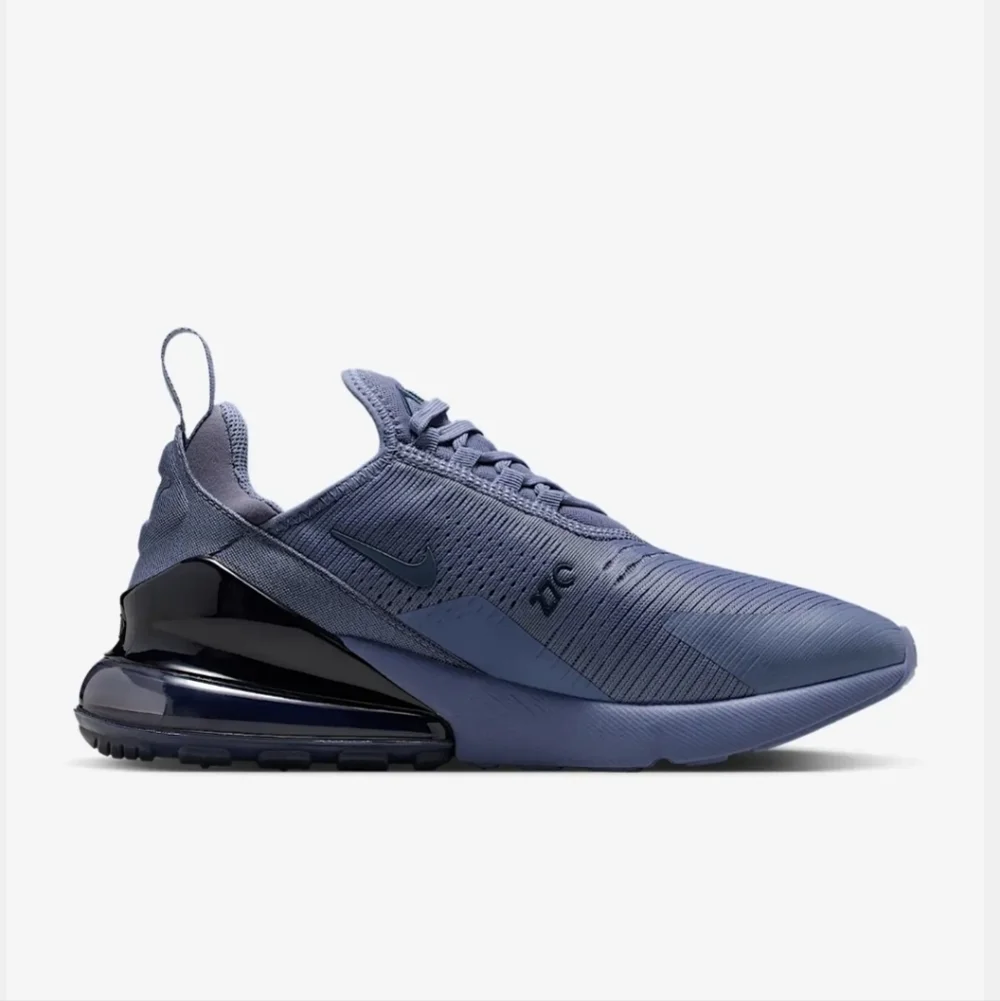 Women's Bling Nike Air Max 270 Navy Blue Sneakers made with Swarovski Crystals